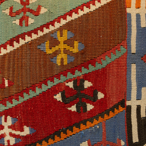 Large Handmade Turkish kilim cushion - 309673-A