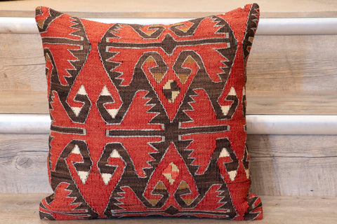 Small Handmade Turkish kilim cushion -309674-CC