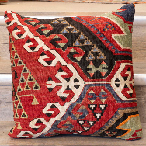 Small Handmade Turkish kilim cushion -309674-CH