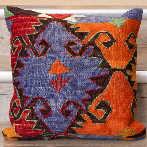 Small Handmade Turkish kilim cushion -309674-CL