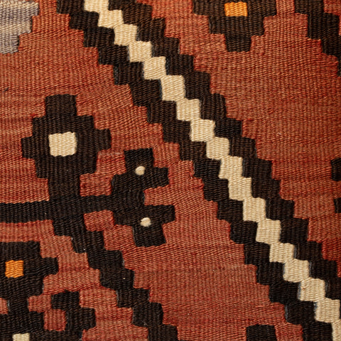 Small Handmade Turkish kilim cushion - 309674-M