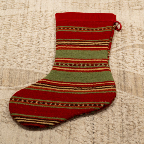 Turkish Kilim Christmas Stocking - 309689f