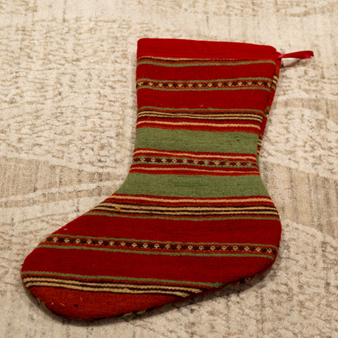 Turkish Kilim Christmas Stocking - 309689l