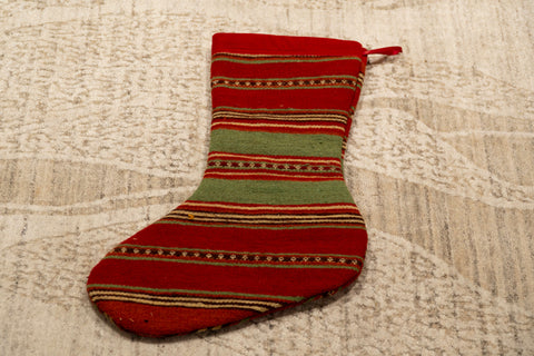 Turkish Kilim Christmas Stocking - 309689l