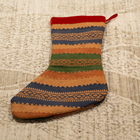 Turkish Kilim Christmas Stocking - 309689n