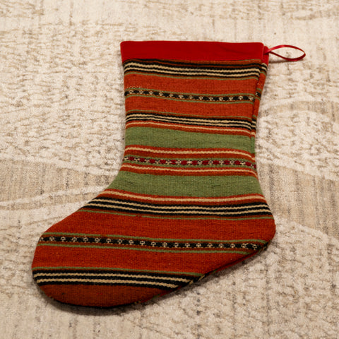 Turkish Kilim Christmas Stocking - 309689o