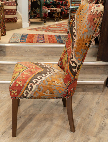 Handmade Turkish kilim Dining Chair - 309764b