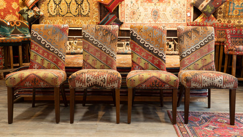 Handmade Turkish kilim Dining Chair - 309764c