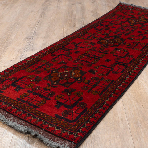 Handmade Afghan Khal Mohammadi short runner - 309787