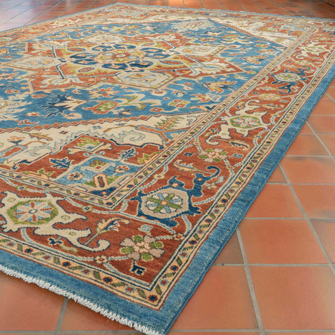 Handmade Afghan Heriz carpet - 309821