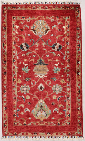 Handmade Afghan Sultani rug - ENR309850