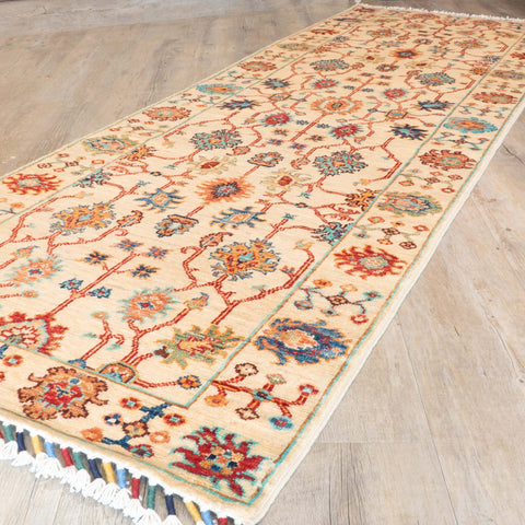 Handmade Afghan Sultani short runner - 309863