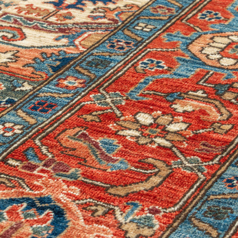 Handmade fine Afghan Serapi carpet - 309935