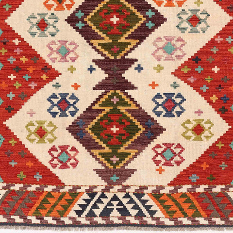 Handmade Afghan Tribal Kilim - ENR310005