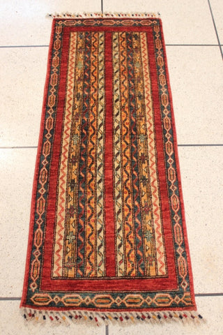 Handmade Afghan Kharjeen short runner - ENR310042