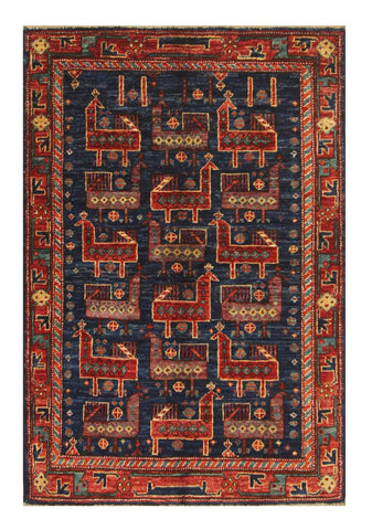 Handmade Afghan Aryana rug - ENR310053