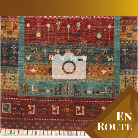 Handmade Afghan Loribaft short runner - ENR310062