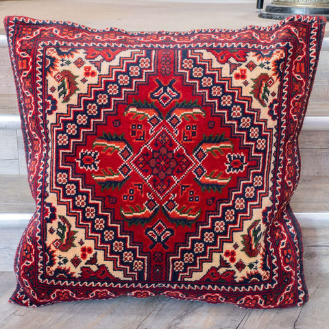 Handmade Afghan Kunduz Pile Cushion - 310273