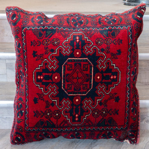 Handmade Afghan Kunduz Pile Cushion - 310277