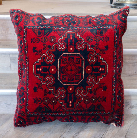 Handmade Afghan Kunduz Pile Cushion - 310277