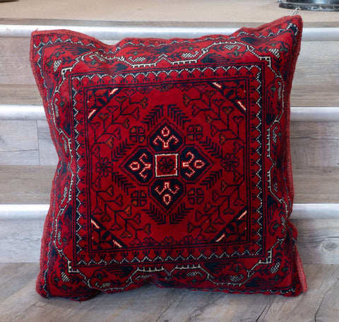 Handmade Afghan Kunduz Pile Cushion - 310278