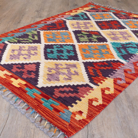 Handmade Afghan Kilim - 310366