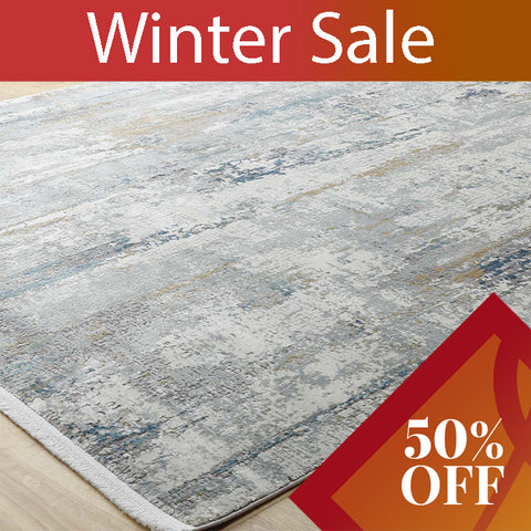 Woolknot Gooch luxury rug Illusion Ice Blue -59525798