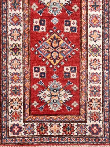 Handmade Afghan Kazak rug - ENR308098