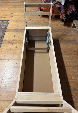 Handmade Turkish kilim Bespoke Balmoral storage seat - 309500LF