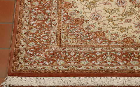 Extra fine handmade Oriental Qum silk - 118869