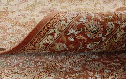 Extra fine handmade Oriental Qum silk - 118869