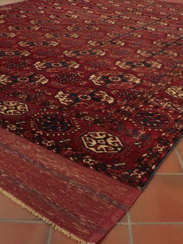 Antique handmade Tekke Turkoman carpet - 13925668