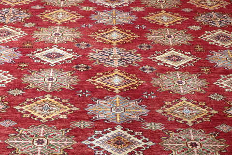 Fine handmade Afghan Kazak carpet - 28425953