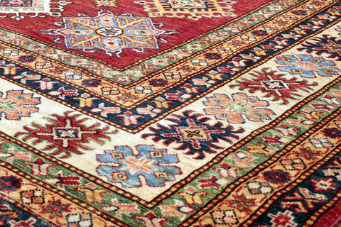 Fine handmade Afghan Kazak carpet - 28425953