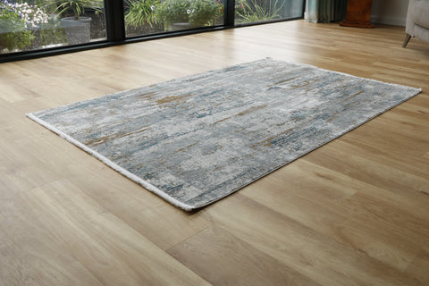 Woolknot Gooch luxury rug Illusion Ice Blue