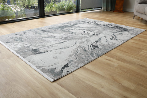 Woolknot Gooch luxury rug Abyss Frost Grey