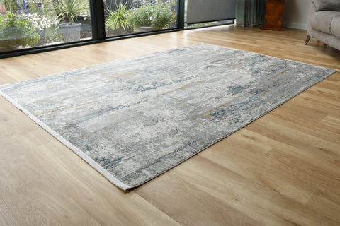 Woolknot Gooch luxury rug Illusion Ice Blue