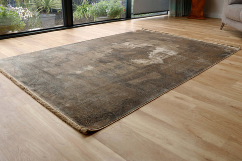 Woolknot Gooch luxury rug Overdye Mink