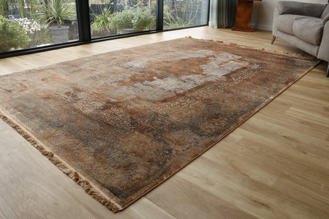 Woolknot Gooch luxury rug Overdye Copper