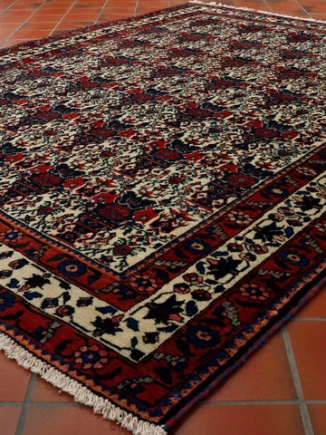 Handmade oriental Abadeh rug - 306289