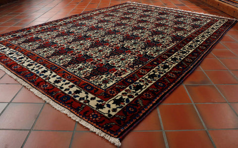 Handmade oriental Abadeh rug - 306289