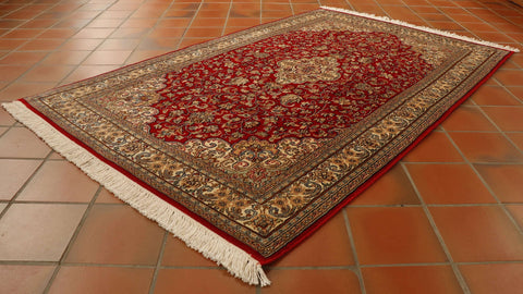 Fine handmade Kashmir Silk rug - 306355