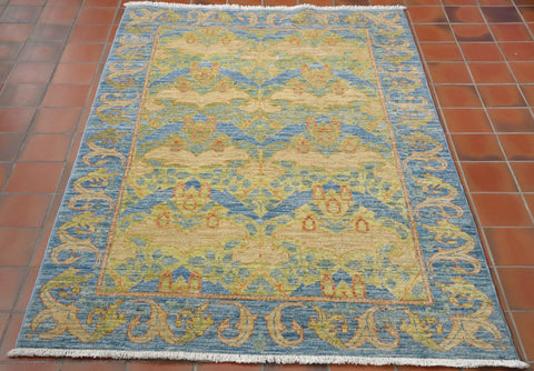 Handmade Arts and Crafts style Ziegler rug - 307649