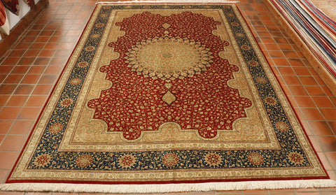 Extra fine handmade Qum carpet - 30725656