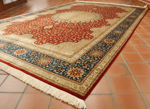 Extra fine handmade Qum carpet - 30725656