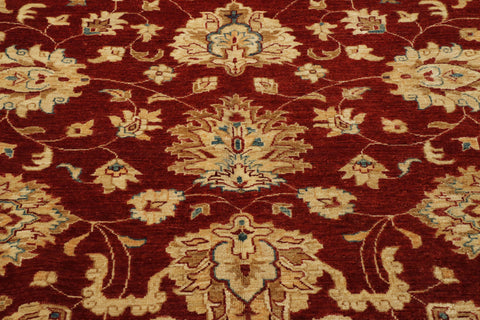 Fine handmade Afghan Ziegler square carpet - 30725658