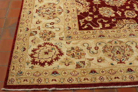 Fine handmade Afghan Ziegler square carpet - 30725658