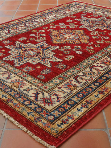 Handmade Afghan Kazak rug - 307756