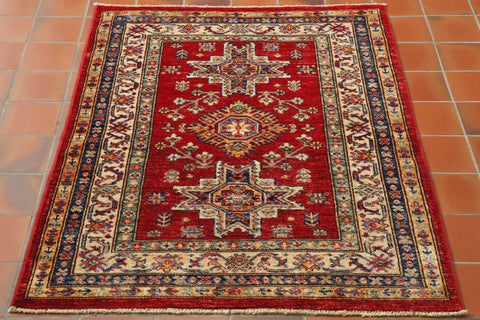 Handmade Afghan Kazak rug - 30725756