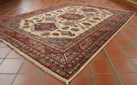 Extra fine handmade Afghan Kazak rug - 30725785